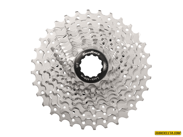 Subicicleta Cassette RS3 de 11v Ruta 11-32 for Body HG / Steel Spiders/Metallic Silver SunRace