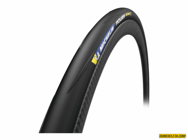 Subicicleta Ruta POWER ROAD BLACK 700X28c TLR COMPETITION MICHELIN