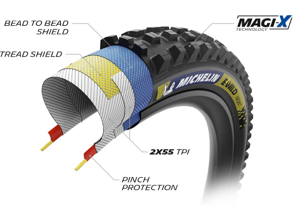 Subicicleta ENDURO E-WILD FRONT 27.5x2.6 TLR COMPETITION MICHELIN